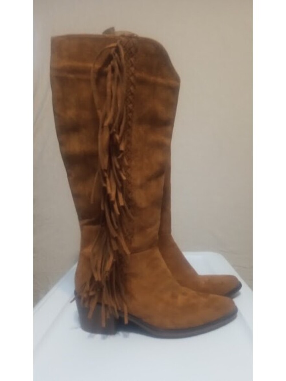 Brown Pierre Dumas Boots w/ Zipper Calf Extenders | Size 8.5 | GUC